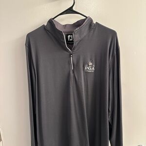 FootJoy Charcoal Quarter-Zip Pullover